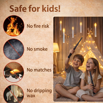 Floating candles with magic wand